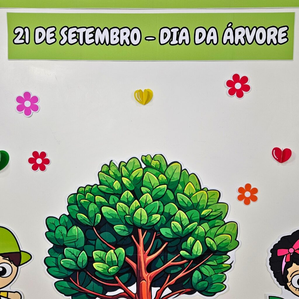 Painel - Dia da Árvore - Colorido - Alfabeteca ABC
