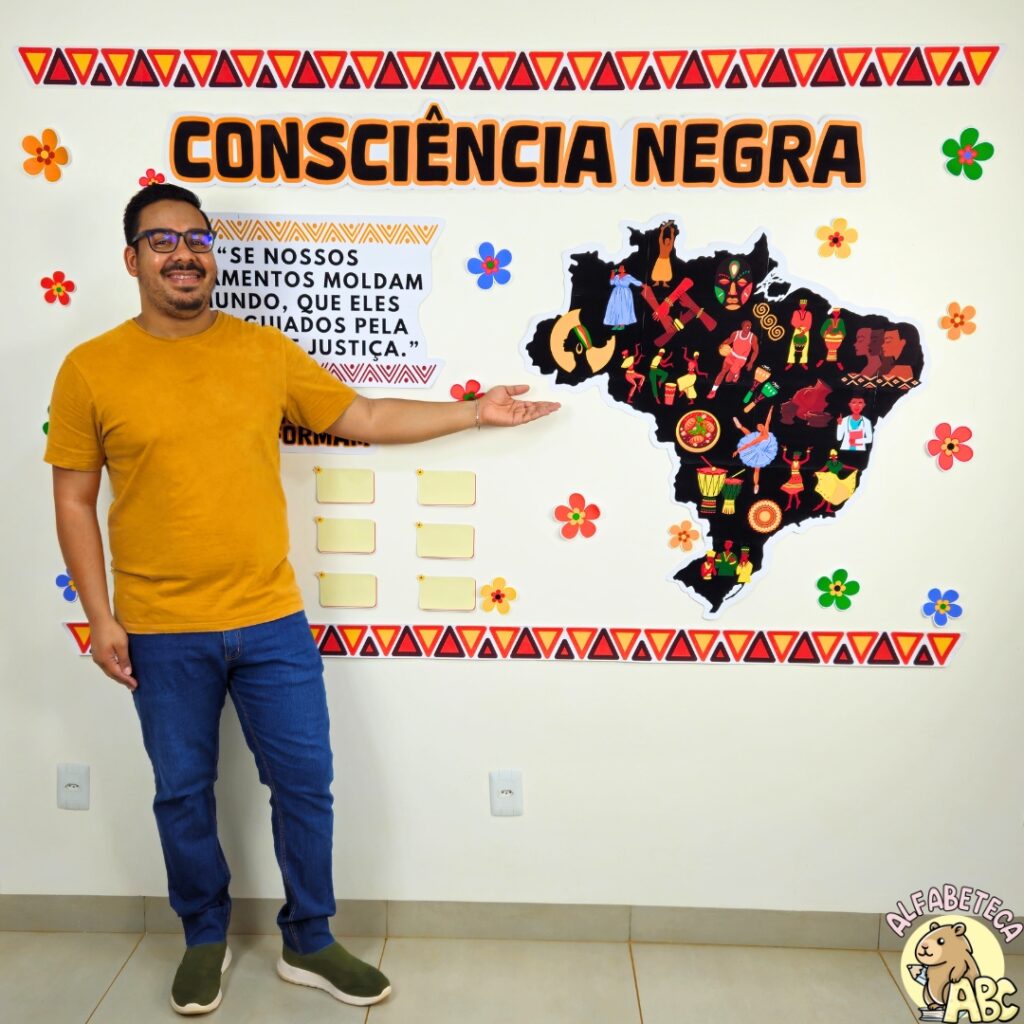 Painel - Consciência Negra da Transformação - Alfabeteca ABC