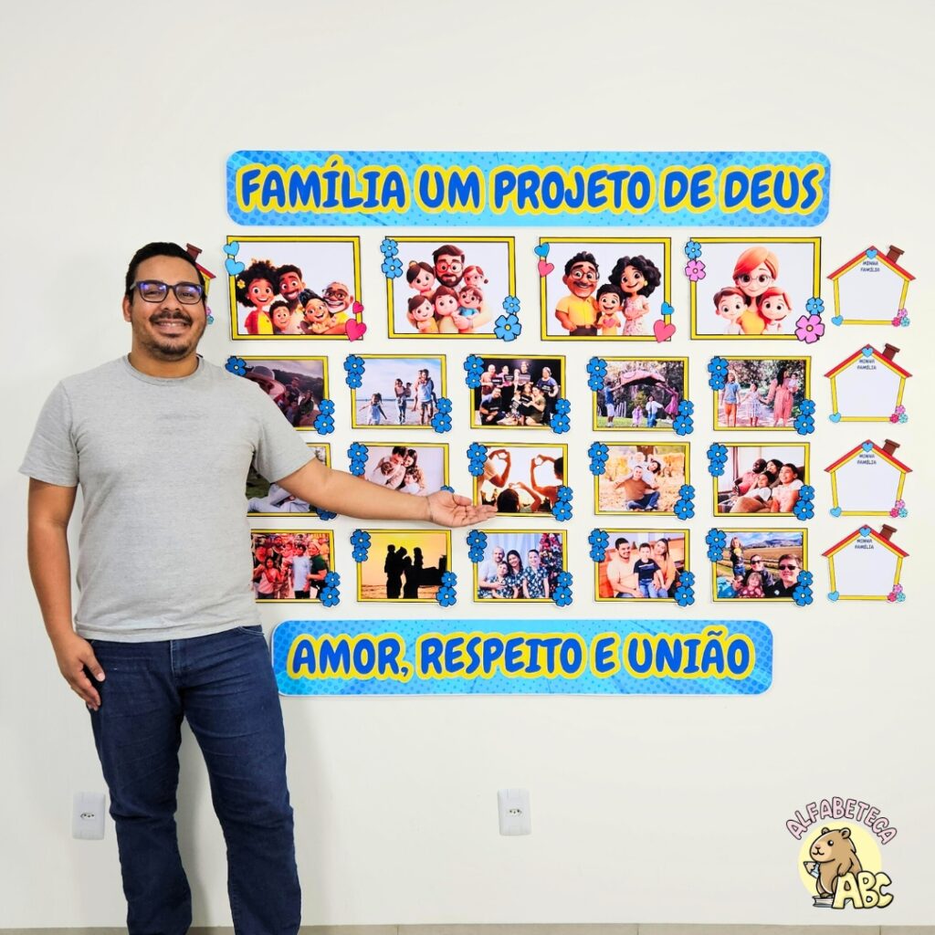 Painel - Dia da Família - Alfabeteca ABC