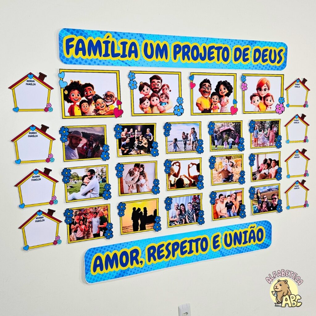 Painel - Dia da Família - Alfabeteca ABC