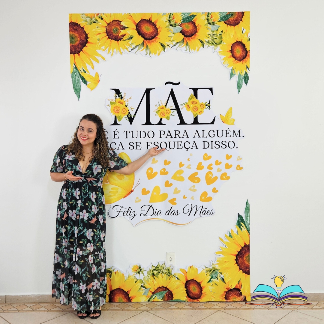 Painel com o tema Dia das Mães, painel especial para celebrar carinho, afeto, gratidão e amor materno.