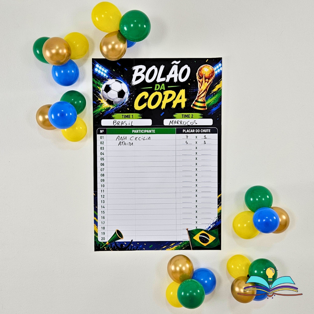 Painel Bolão da Copa: Entre na torcida e dê seu palpite! O Bolão da Copa é uma forma divertida de envolver a equipe, incentivar a participação e deixar o clima da competição ainda mais animado.