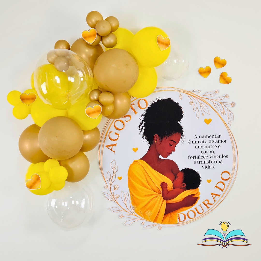 Agosto Dourado: valorize o aleitamento materno, fonte de vida, proteção e vínculo, promovendo saúde, afeto e cuidado desde os primeiros dias para mãe e bebê.