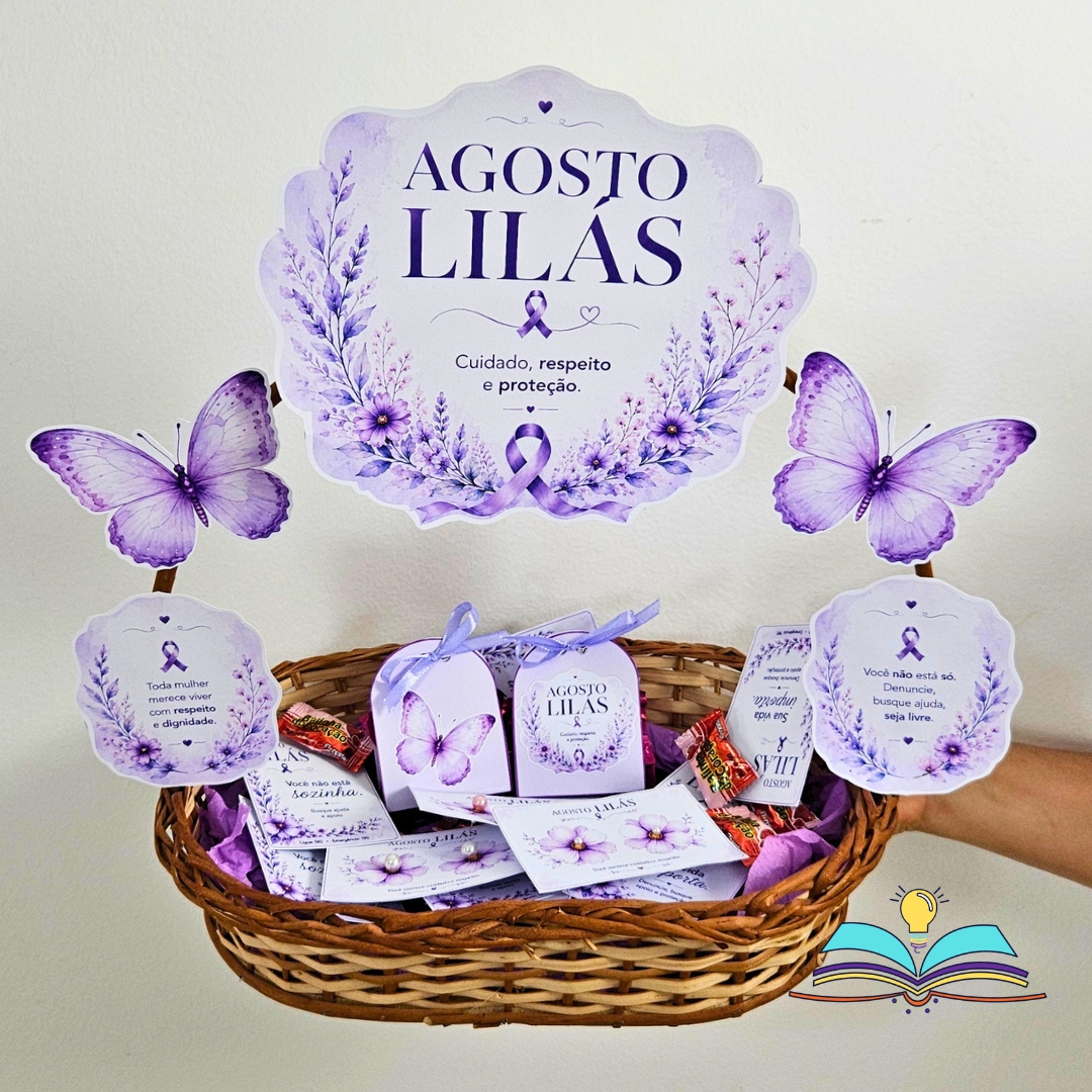 CESTA AGOSTO LILÁS